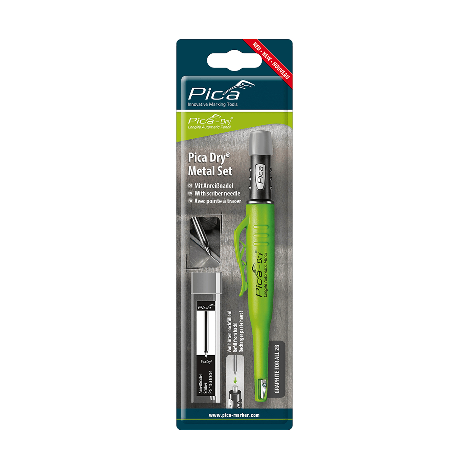 PICA Dry Metal Set Scriber Tungsten Carbide Tip