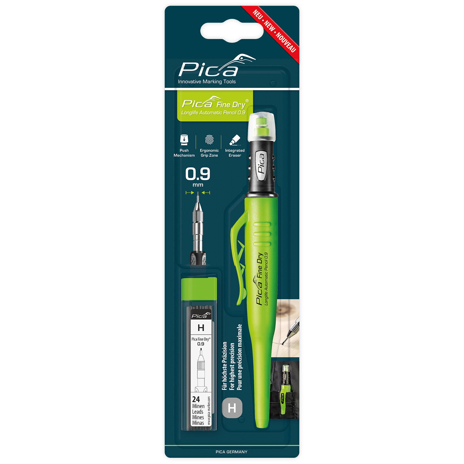 PICA Fine Dry Graphite H Lead Bundle (1x 7070 + 1x 7050)