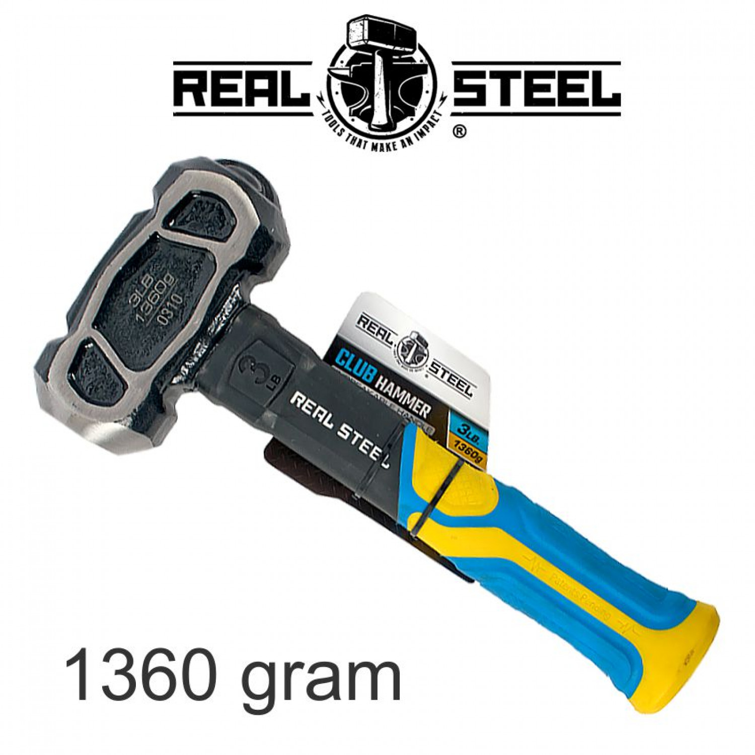 Hammer Club Unbreakable 1.3kg 3lb Graph. Handle