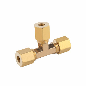 Red. Conical Tee Brass 1/2