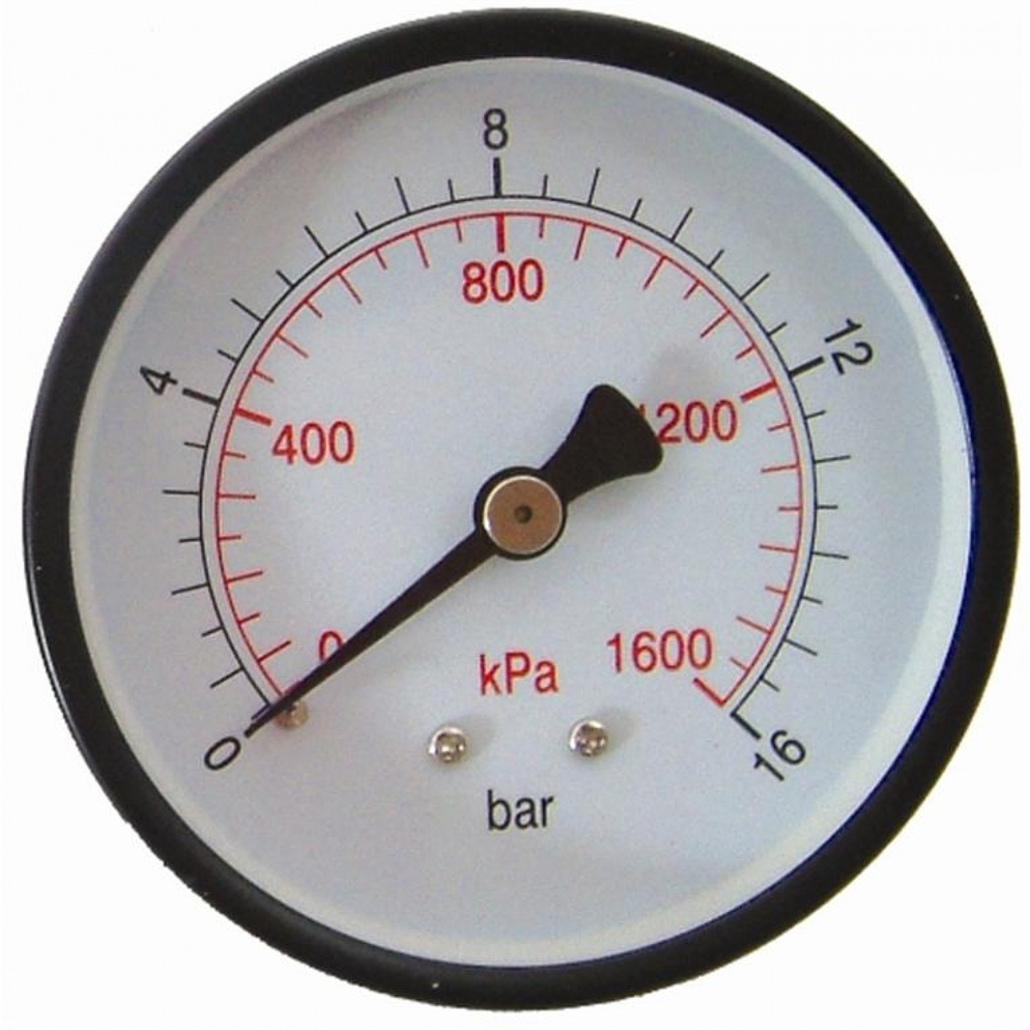 Press. Gauge 63mm Rear Fit 1/4'0-16bar 0-1600kpa