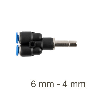 Red. Insert Y-joint Pu 6mm - 4mm