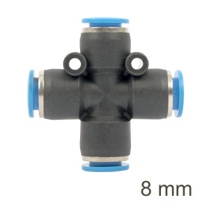 Pu Hose Fitting 4 Way Connector 8mm