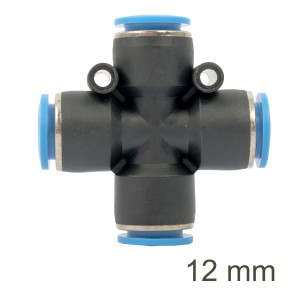 Pu Hose Fitting 4 Way Connector 12mm