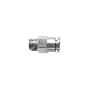 Metal Pu Fitting Straight 6mm X 1/8' M