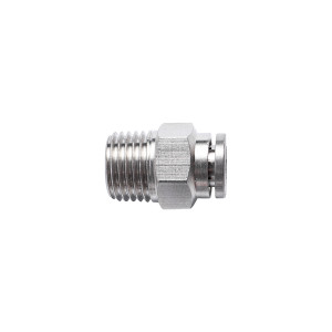 Metal Pu Fitting Straight 6mm X 1/4' M