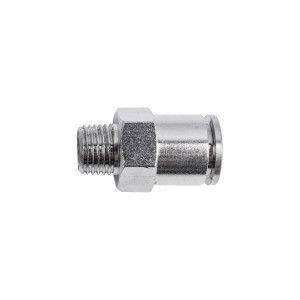 Metal Pu Fitting Straight 12mm X 1/4' M