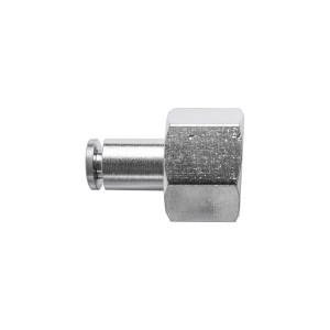 Metal Pu Fitting Straight 4mm 1/4' F