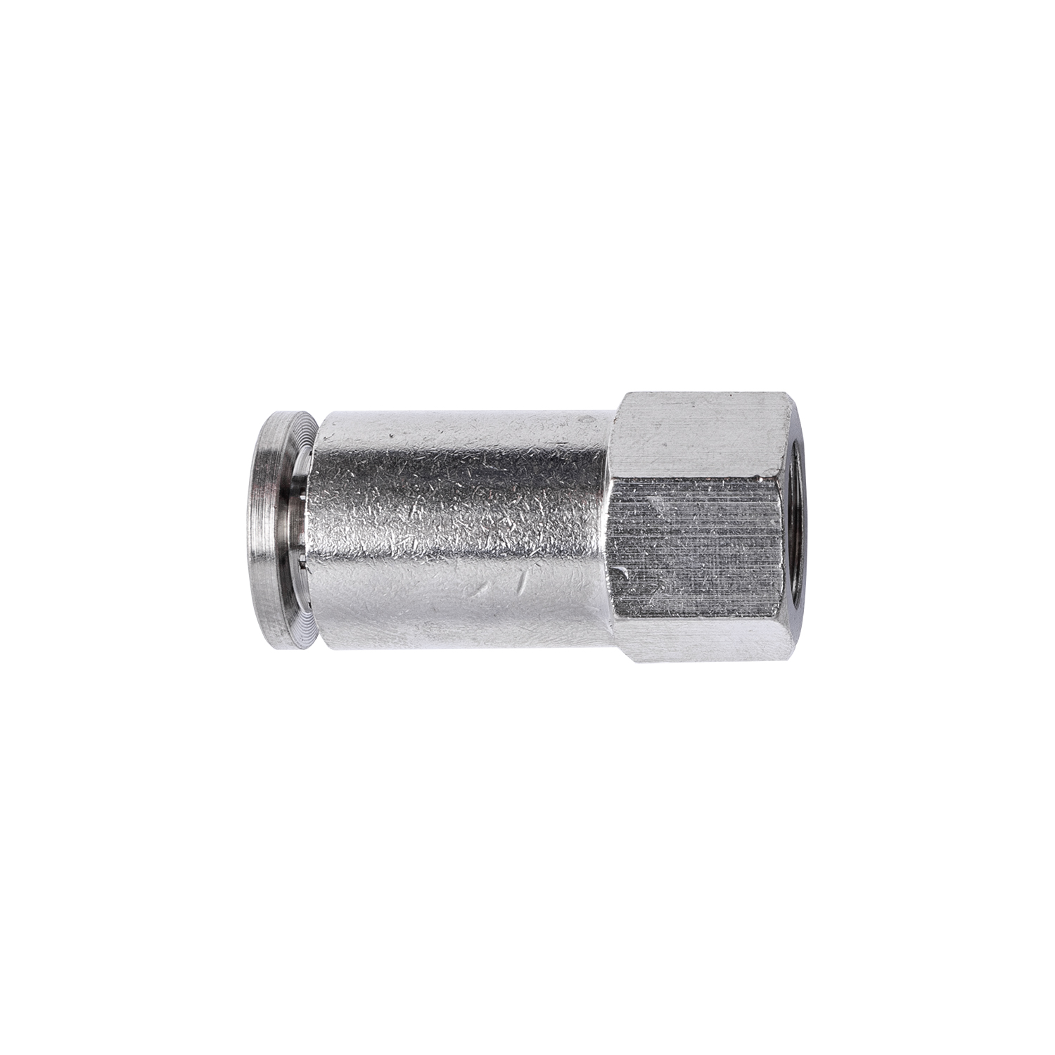 Metal Pu Fitting Straight 6mm 1/8' F