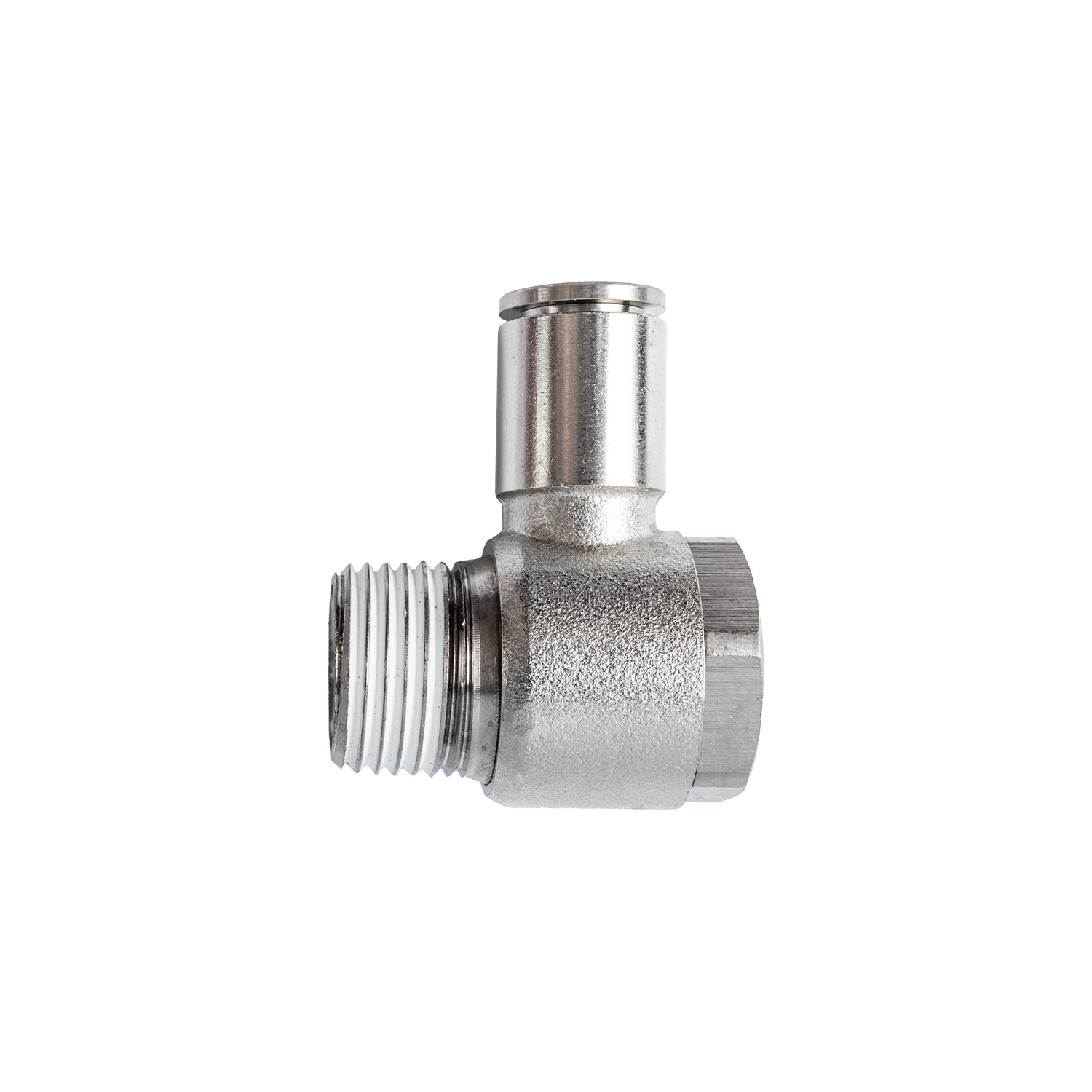 Metal Swiv. Elbow 10mm X 1/2' M