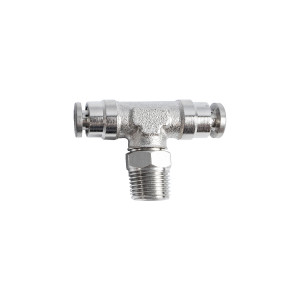 Metal Pu Fitting T-joint 4mm 1/8' M