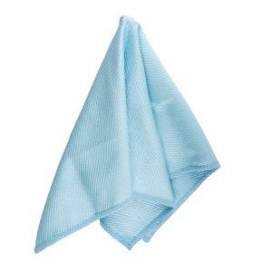 Microfibre Cloth Polishing/glass Blue 400mm X 400mm 280gsm