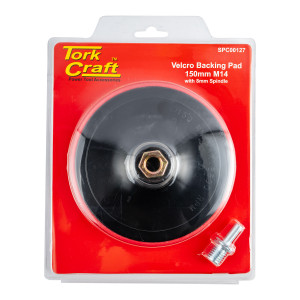 Backing Pad Hook And Loop 150mm X M14 With 8mm Spindle