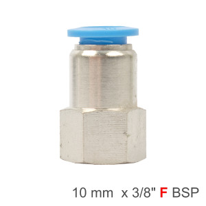Pu Hose Fitting Straight Stud 10mm-3/8 F