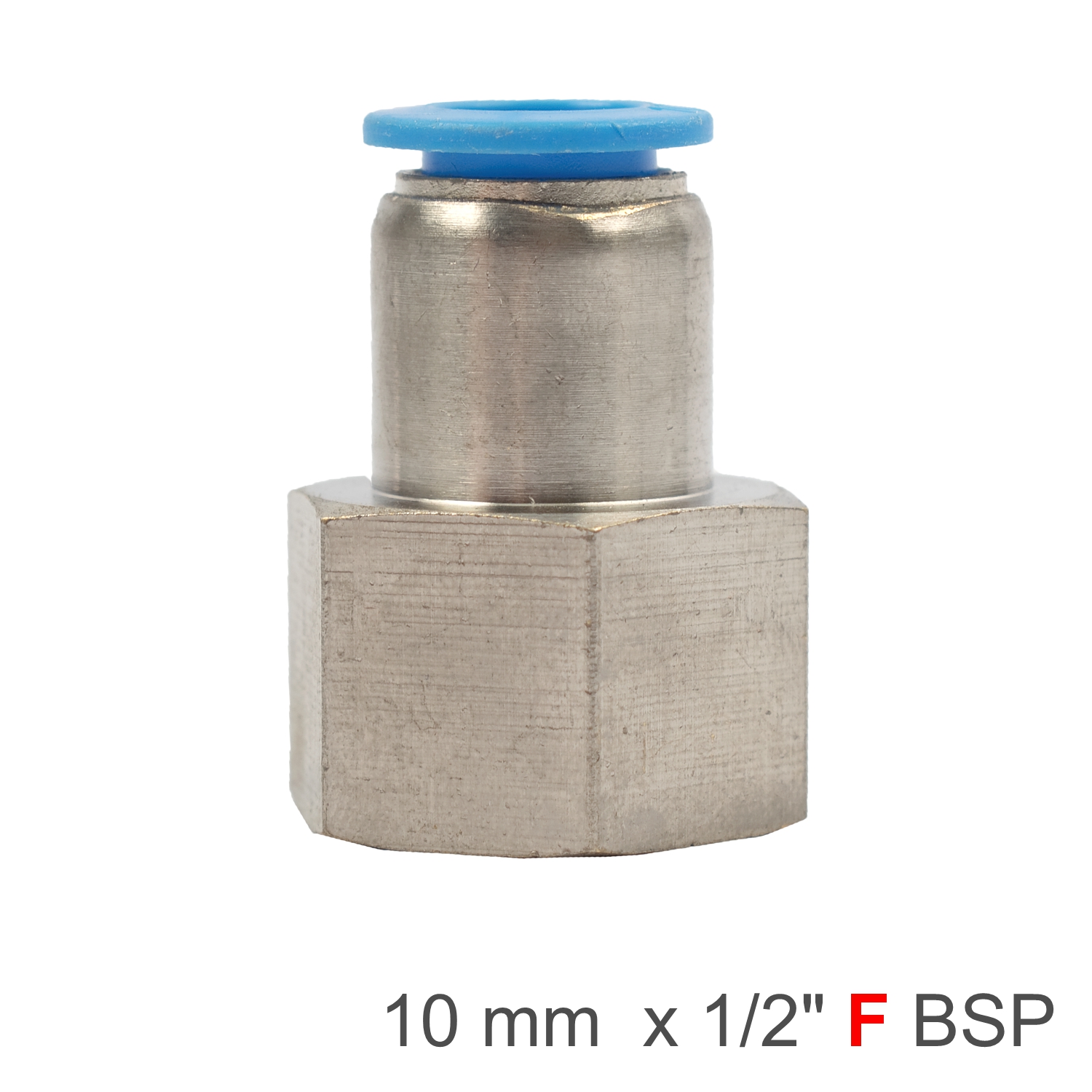 Pu Hose Fitting Straight Stud 10mm-1/2 F