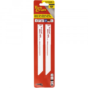 Sabre Saw Blade 200 X 1.4mm 18tpi Metal, Pvc 2pc