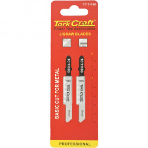 T-shank Jigsaw Blade For Metal .8mm 28tpi 75mm 2pc
