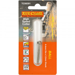 Mini H/speed Cutter 6.4mm Ball 3.2mm Shank