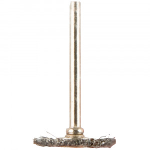 Mini Carbon Steel Brush 22.2mm Wheel 3.2mm Shank