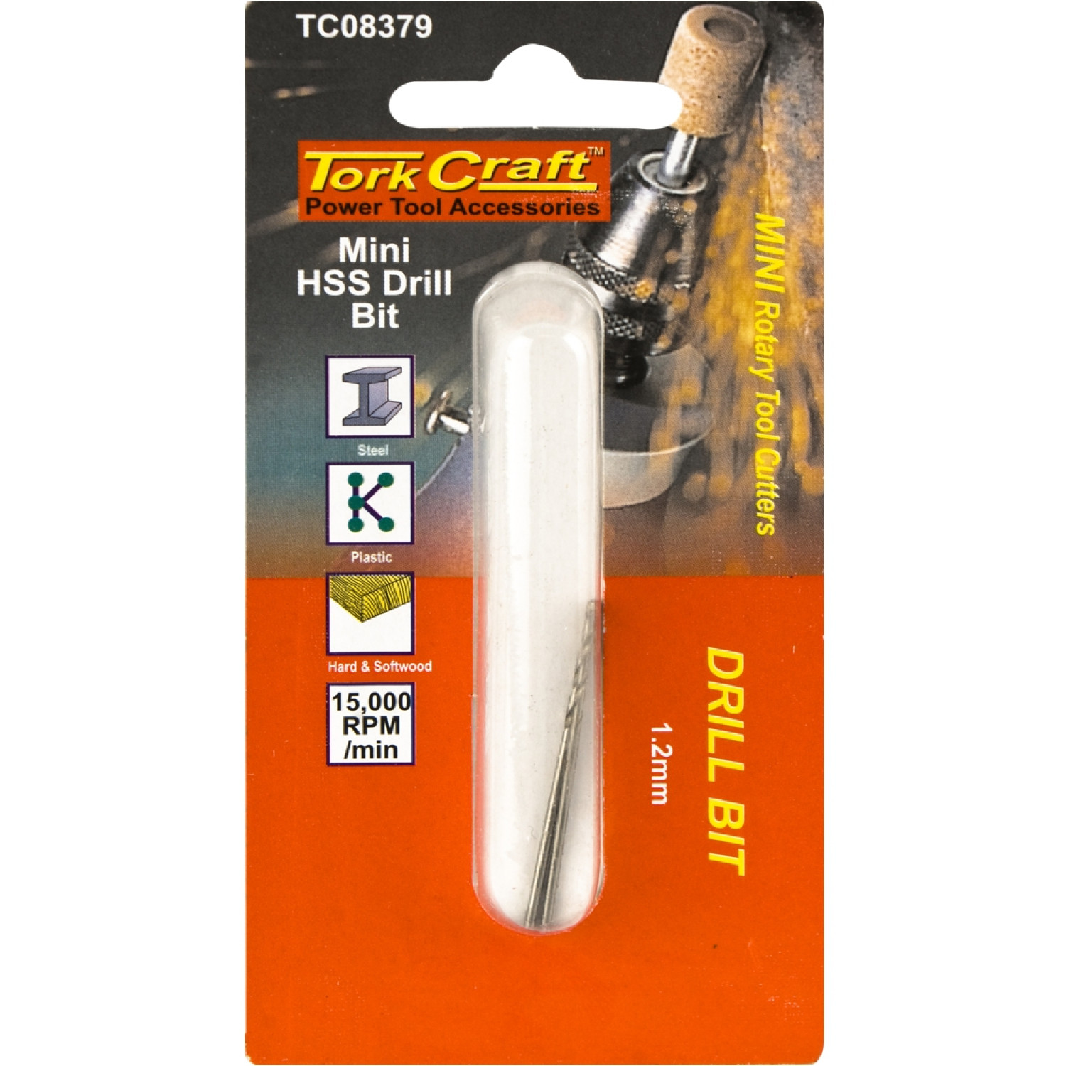 Mini Hss Drill Bit 1.2mm 2pc