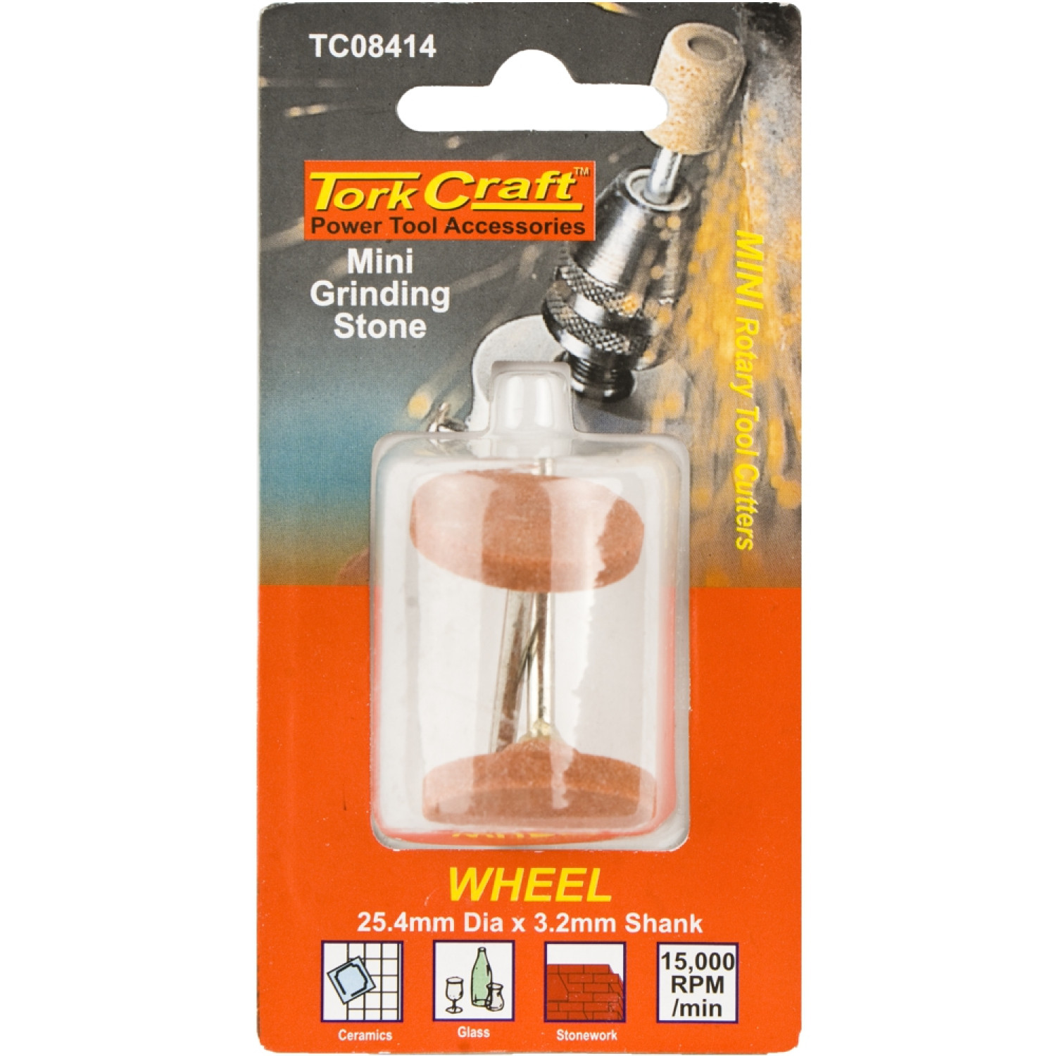 Mini Grinding Stone 25.4mm Wheel 3.2mm Shank