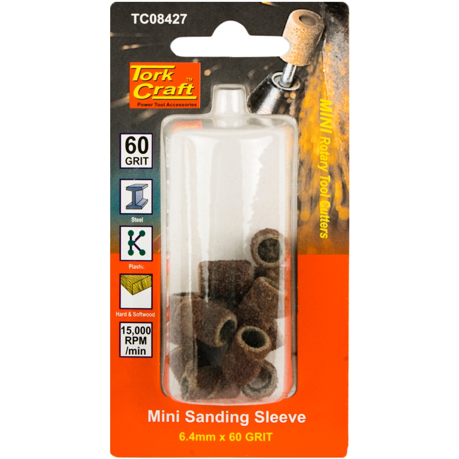 Mini Sanding Sleeve 6.4mm 60g