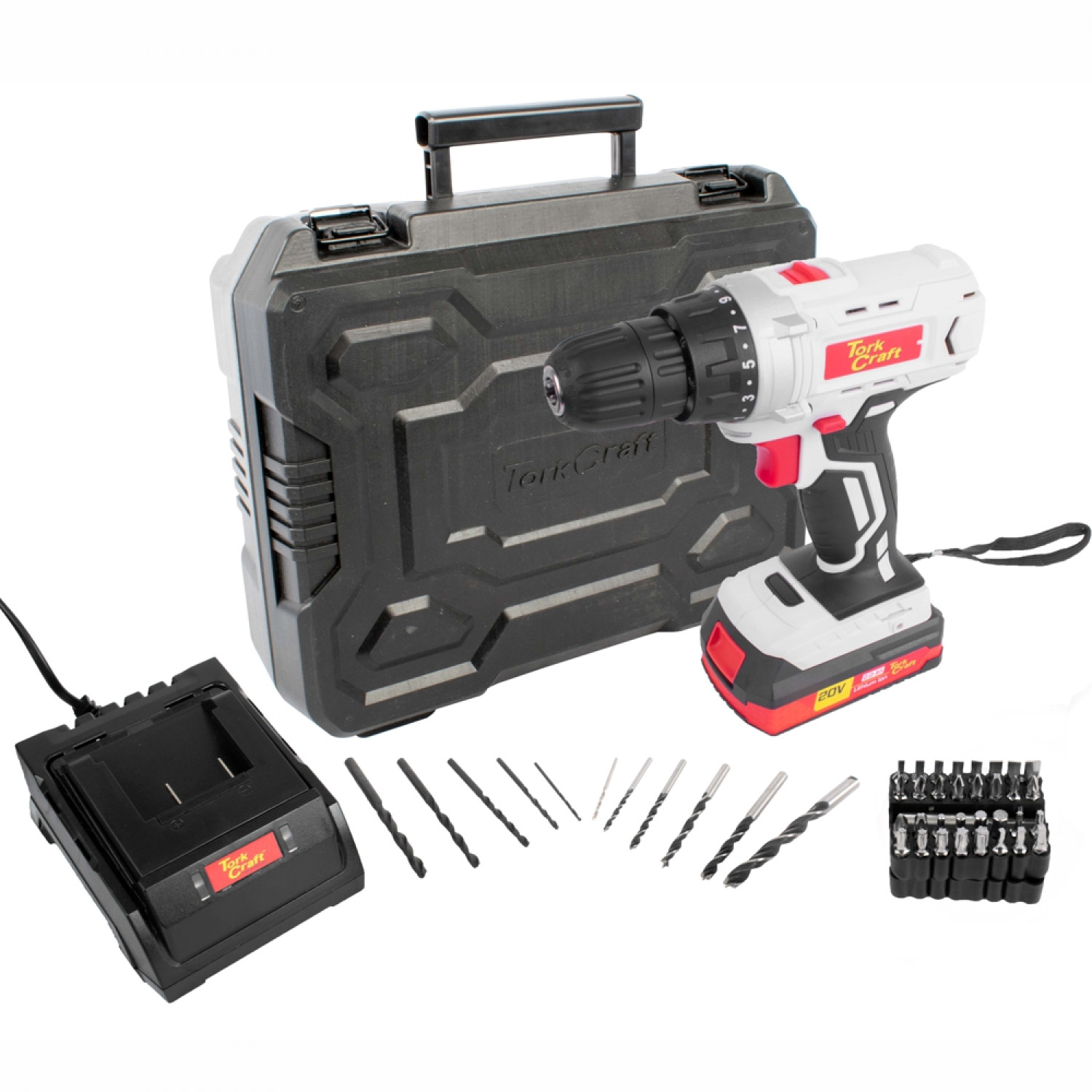 Drill Driver Dd10 20v 10mm 35nm 2.0 Ah Bat Std Charg 44 Pcs Acc
