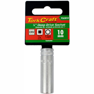 Socket 10mm 1/4' Dr Deep Socket Crv 12 Point