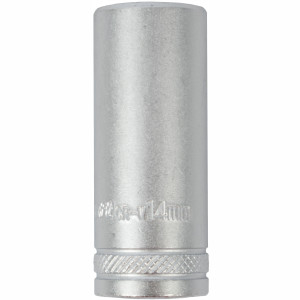 Socket 14mm 1/4' Dr Deep Socket Crv 12 Point