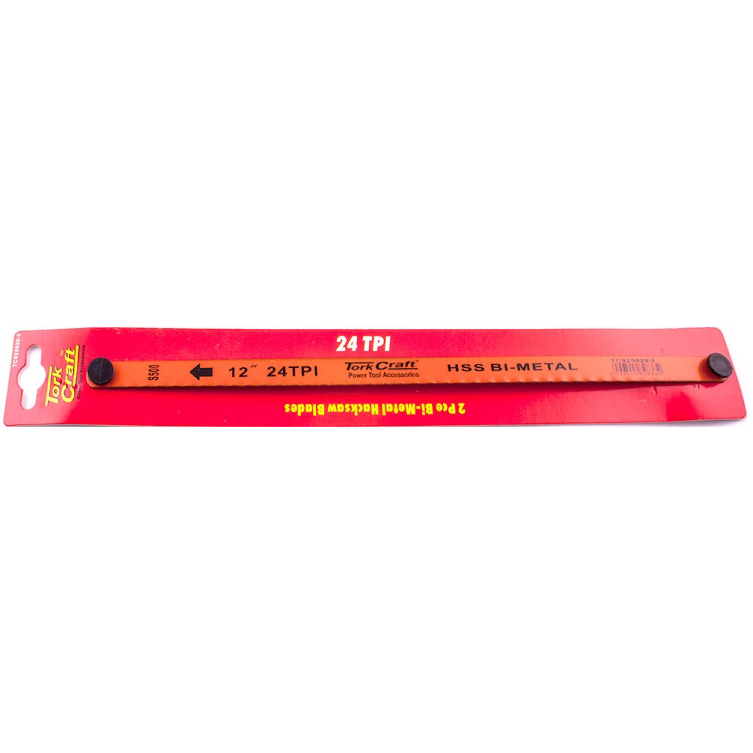 2pc Hacksaw Blade Bi-metal 24tx300 Hanging Card
