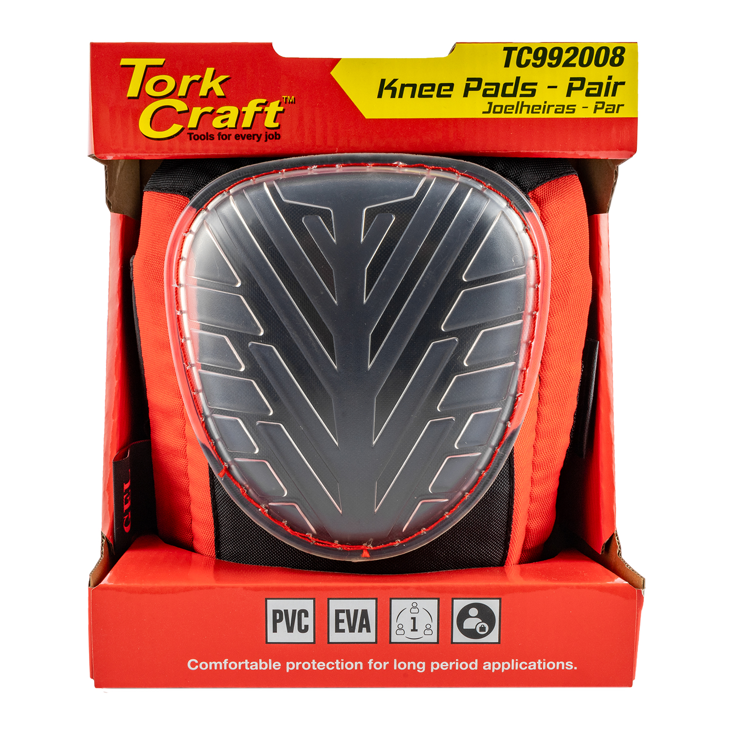 TORK CRAFT Knee Pad Pvc/eva Single Fit Pair
