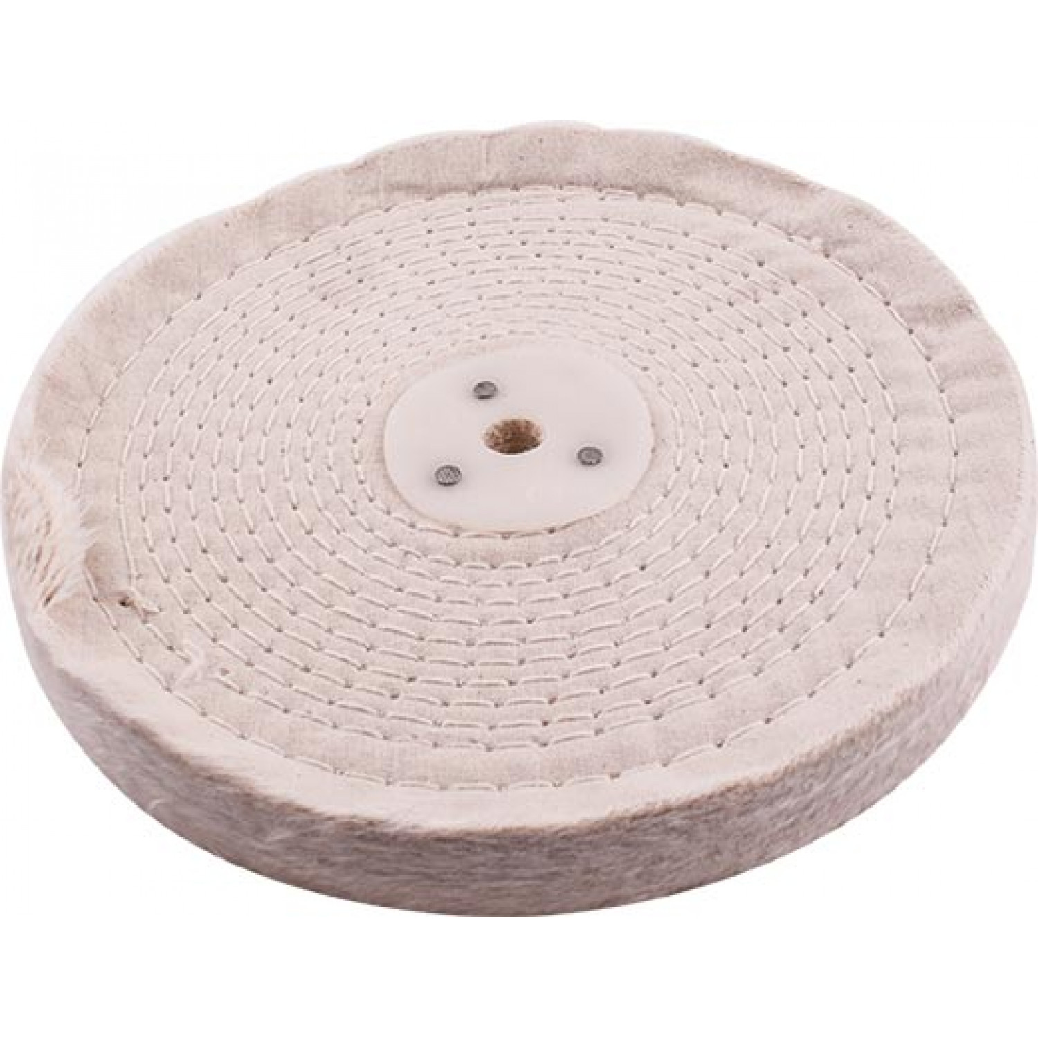 White Buff/mop Stitched 200mm X 2 Section 20mm Thick