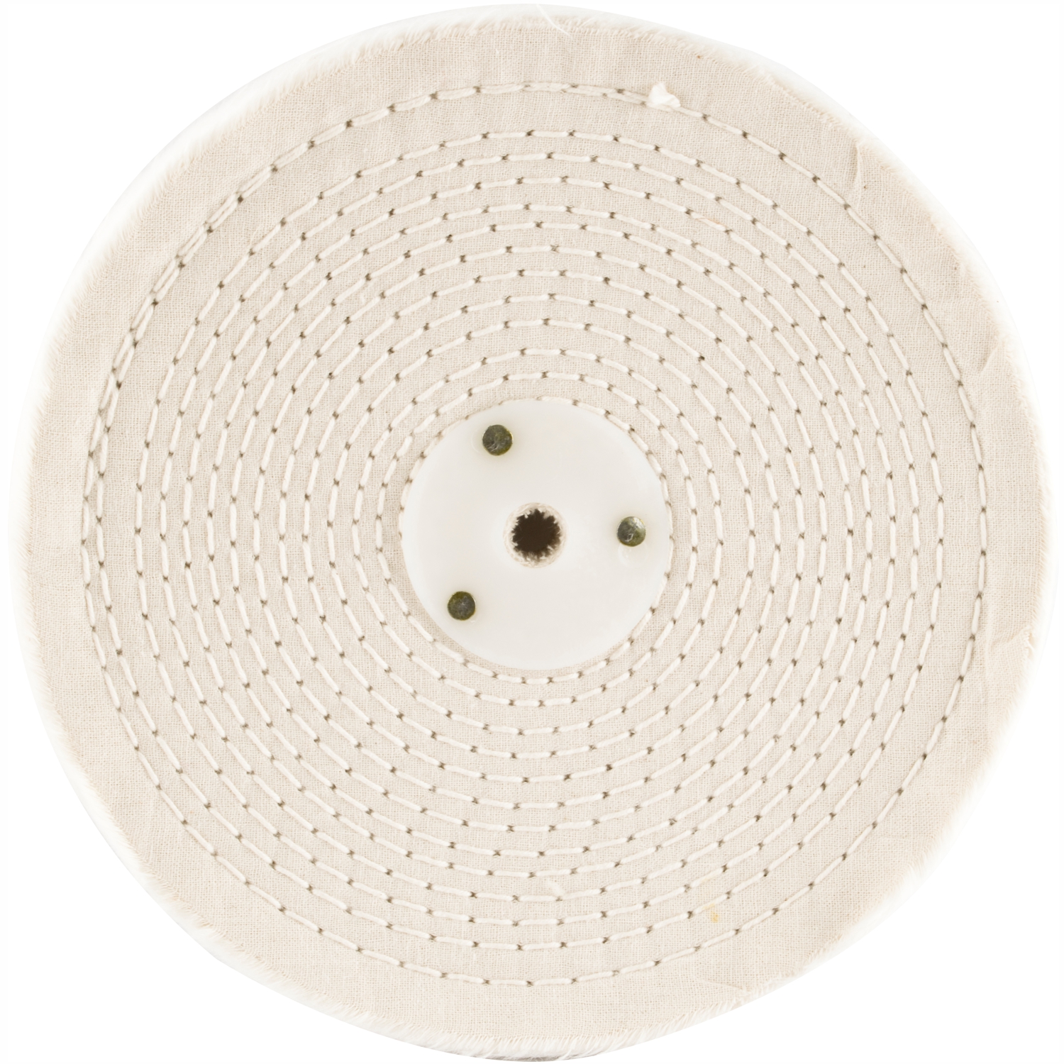 White Buff/mop 200mm X 3 Section X 30 Mm Thick 1/2' Hole
