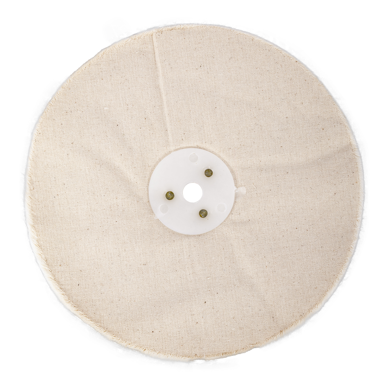 White Buff/mop Unstitched 200 X 50 Ply X 1/2' Hole
