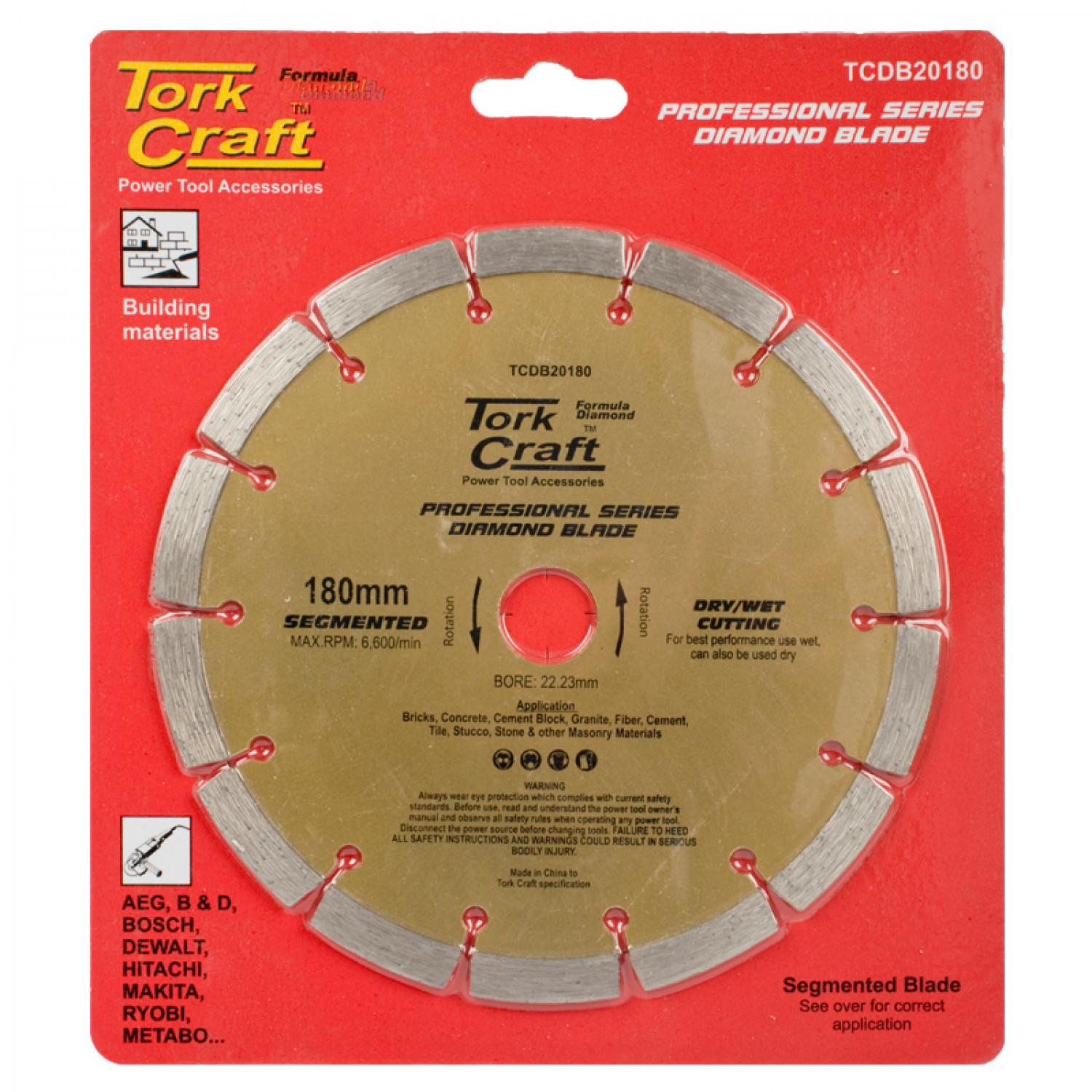 Diamond Blade 180mm Segmented Profesional
