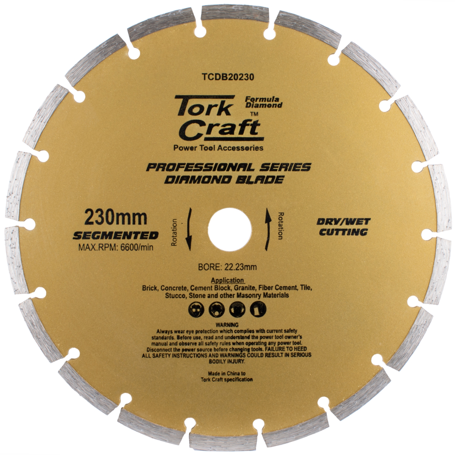 Diamond Blade 230mm Segmented Profesional