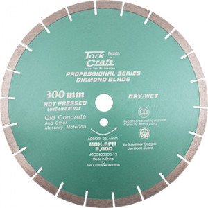 Diamond Blade 300 X 25.4mm Old Concrete Hot Pressed Segmented