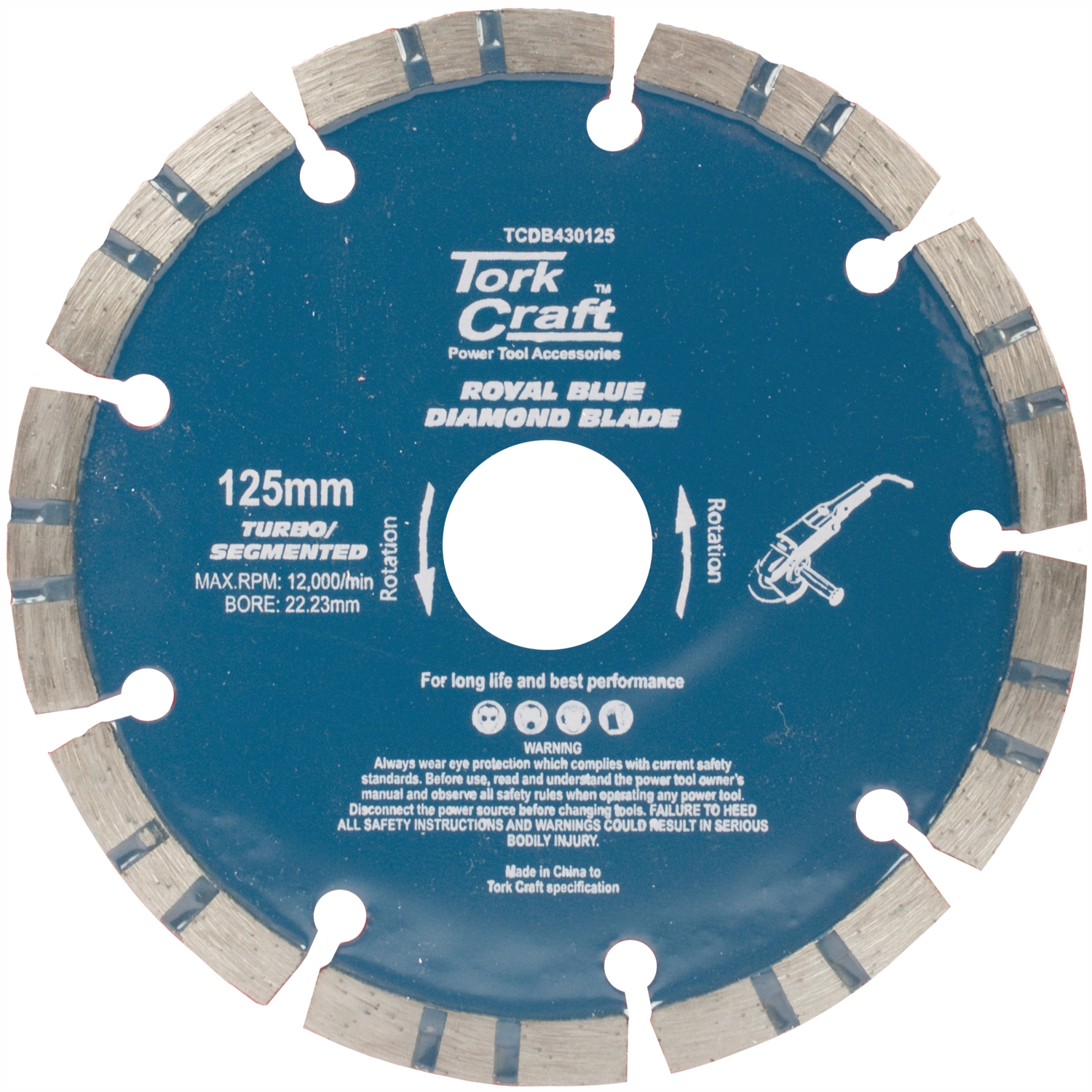 Diamond Blade 125 X 22.22mm Turbo/segm.laser