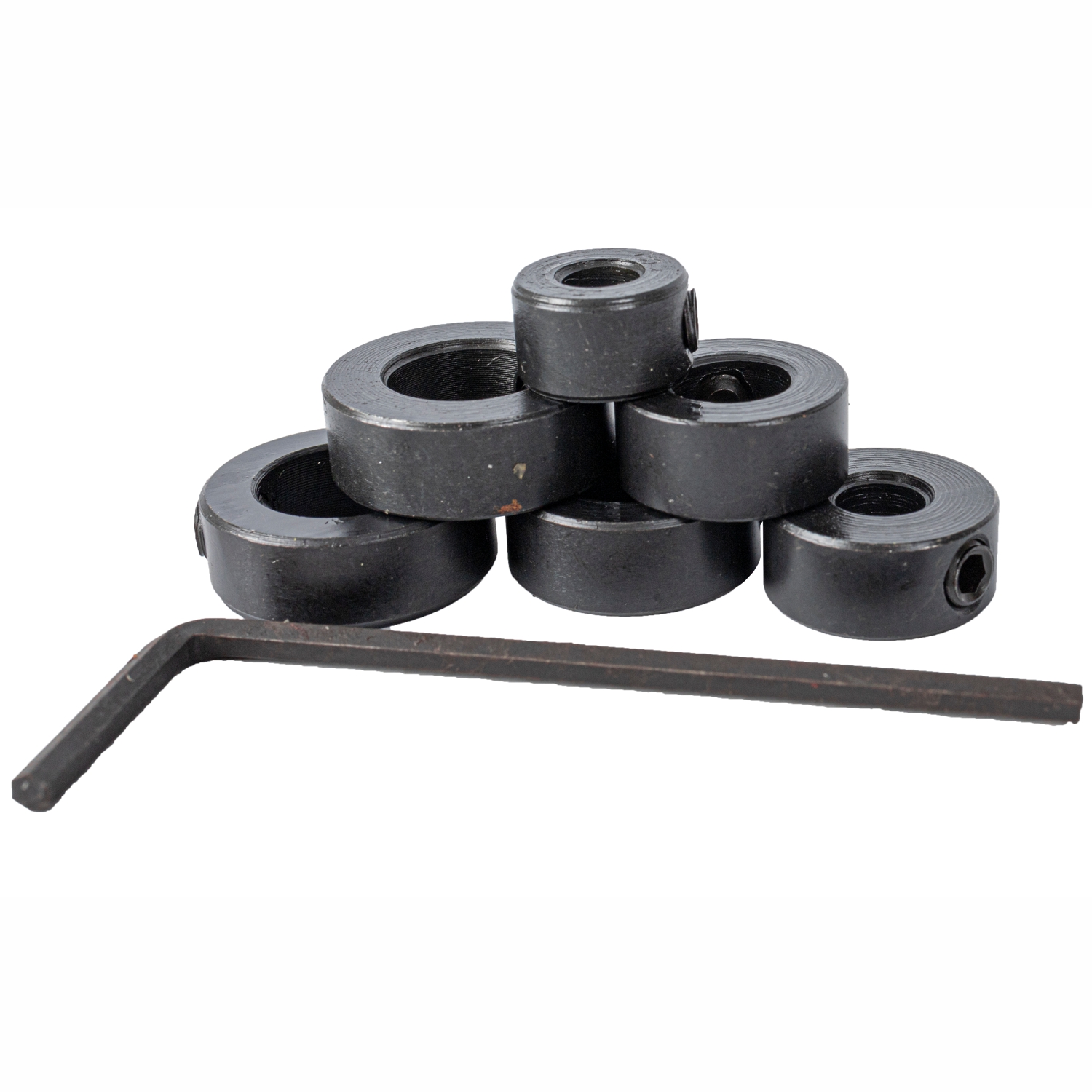 TORK CRAFT 7pc Drill Stop Set (5.6.8.10.11.12mm) C/w Allen Key