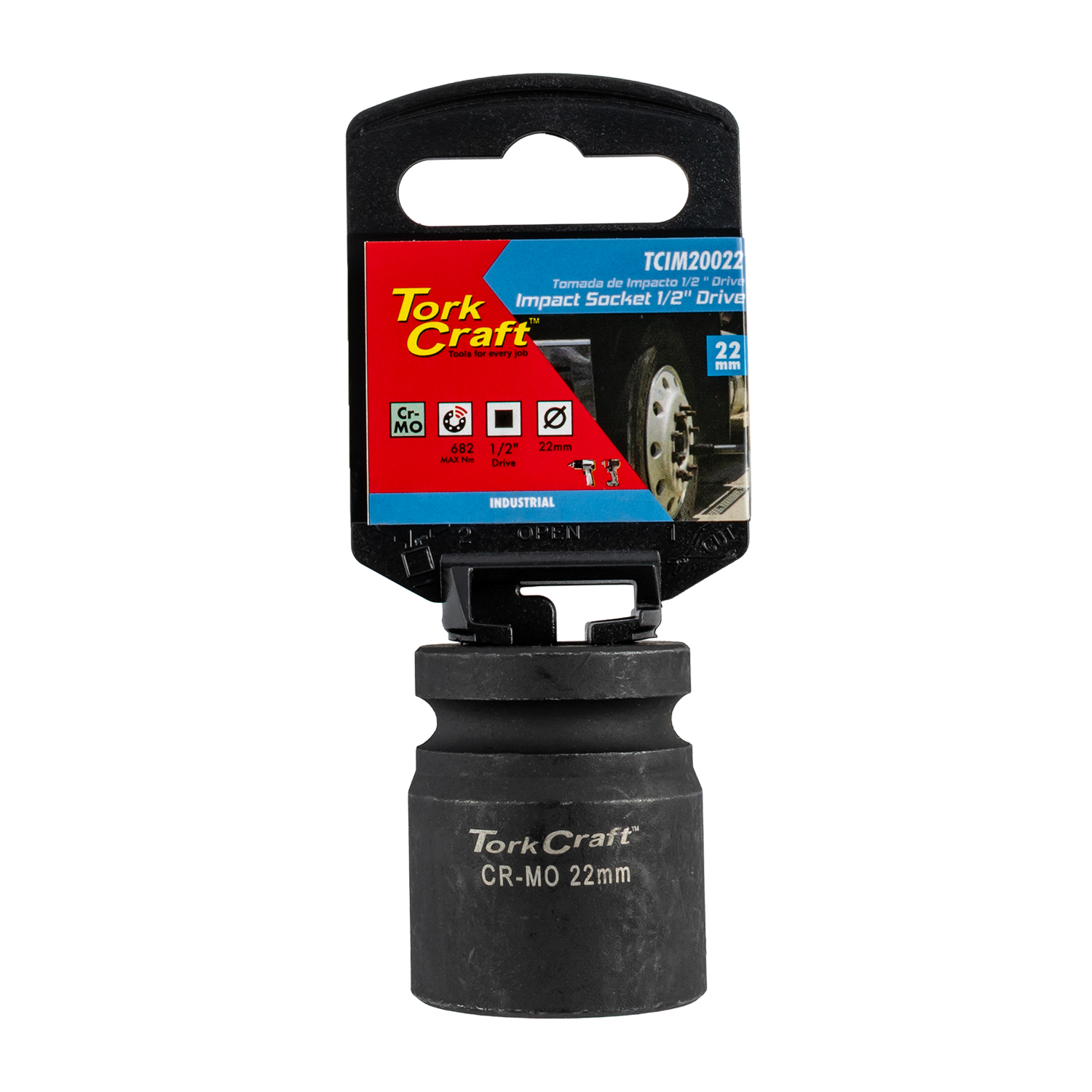 22mm 1/2" Drive 6pt Impact Socket
