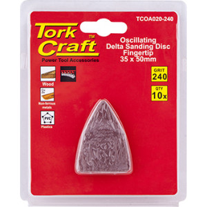 Oscillating Sandpaper A/o 35x50mm 10pc Fingertip 240grit