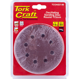 Oscillating Sandpaper A/o 115mm 10pc Round 80grit