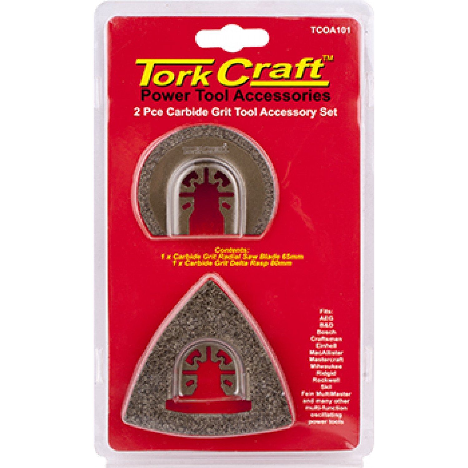 Quick Change Oscillating Carbide Grit Accessory Kit 2pc