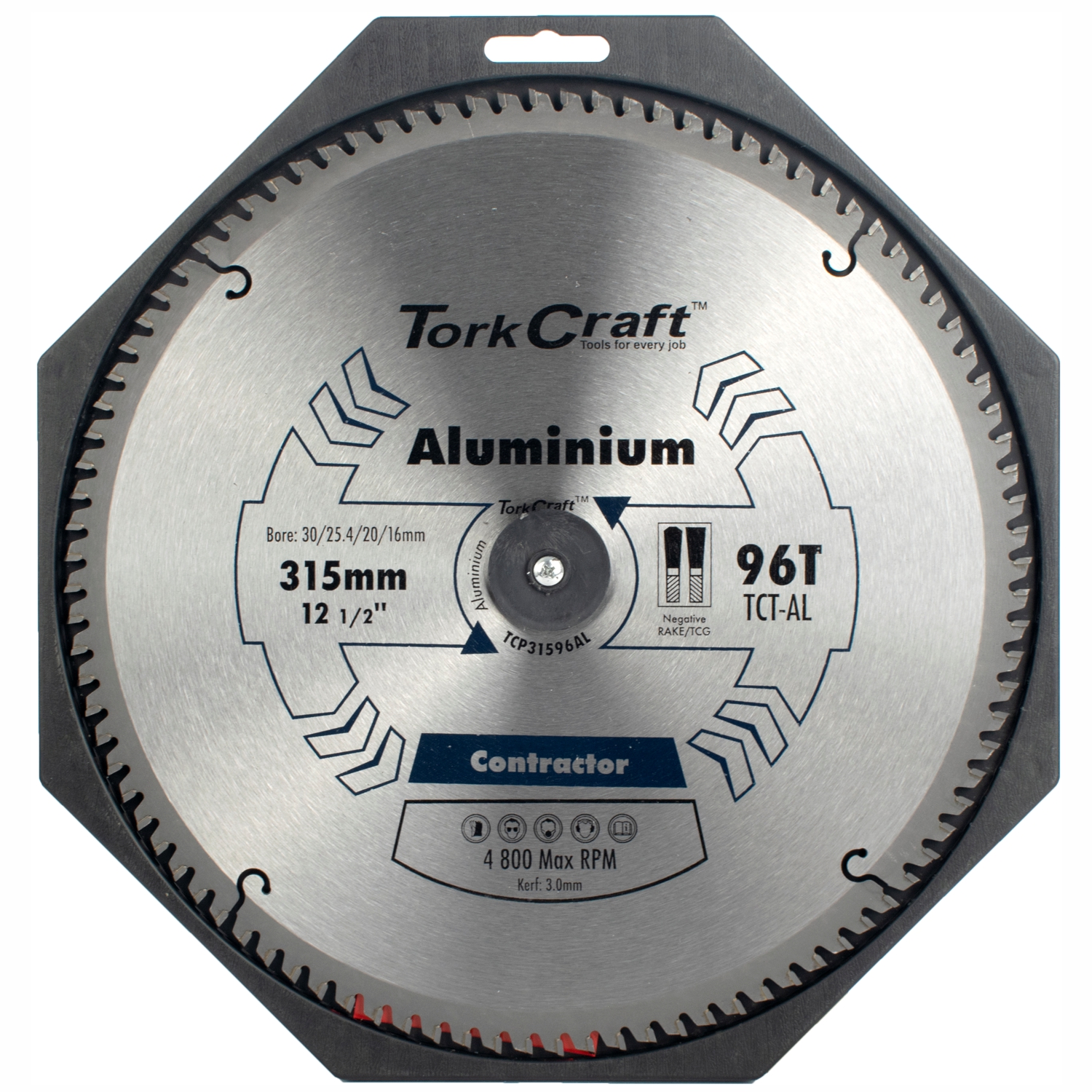 Blade Contractor Alum 315 X 96t 30/1/20/16 Aluminium Circular Saw Tct