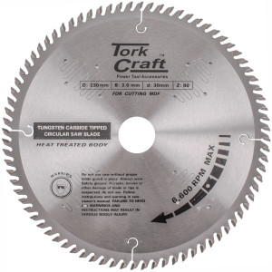 Blade Tct 230 X 80t 30/1/16 Tcg Positive Profesional Industrial