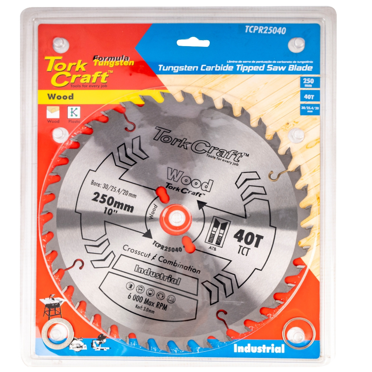 Blade Tct 250 X 40t 30/1/20 Atb Positive Profesional Industrial