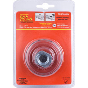 Wire Cup Brush 80 X M14 Knotted Stainless Steel Tcw