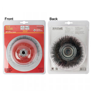 Wire Cup Brush Crimped Plain 125mmxm14 Blister