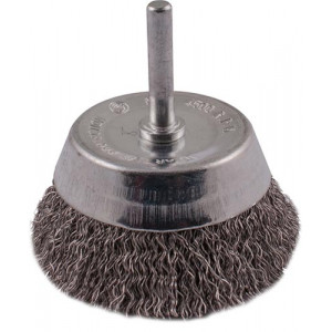 Wire Cup Brush 63mm 6mm Shaft Stainless Steel