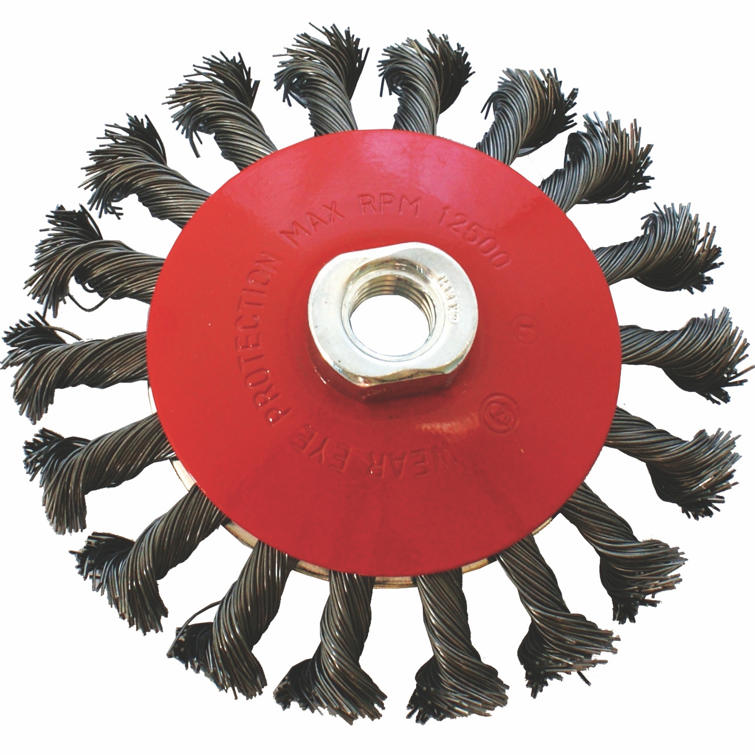 Wire Cup Brush Twisted Bevel Plain 115mmxm14 Bulk